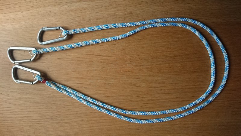 Säkerhetslina, längd 2x1.1 m