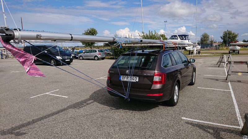 IF-mast på Skoda Octavia, bakifrån